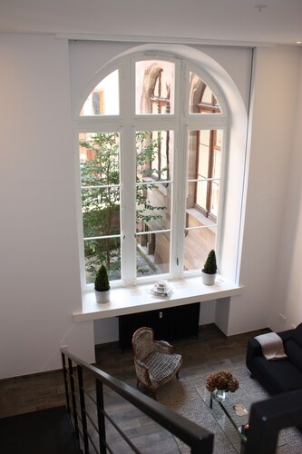 Inside the beautiful historic center of Strasbourg duplex loft