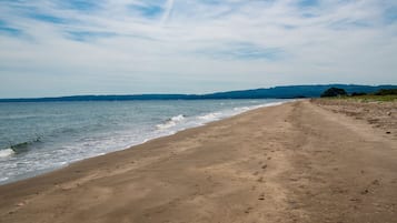 Vlak bij het strand