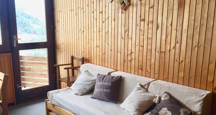 Charming 2 room apartment - view of Mont-Blanc - at the foot of the slopes in Aime 2000