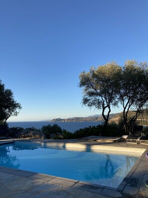 屋外プール、温水プール