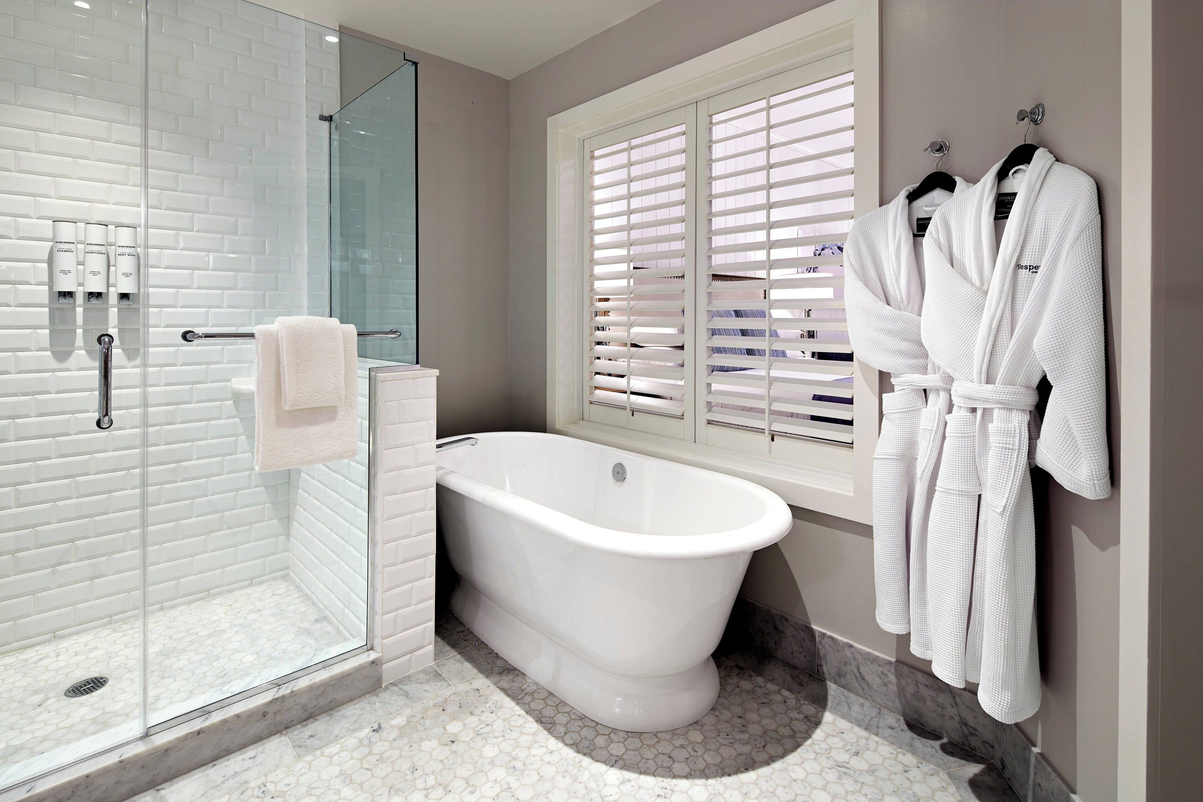 suite, 1 bedroom, ocean view | bathroom | shower, hydromassage showerhead, designer toiletries, hair dryer