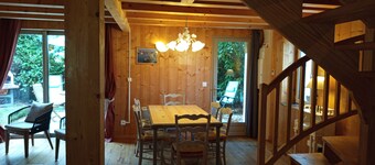 Old typical Landes barn newly restored