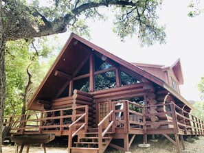Exterior - Waterfront Cabin w/ Stunning Lake Views & Porch (Burnet)