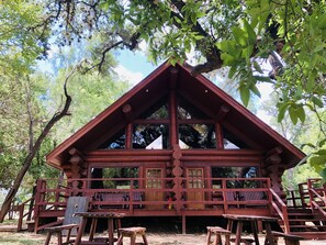 Exterior - Waterfront Cabin w/ Stunning Lake Views & Porch (Burnet)