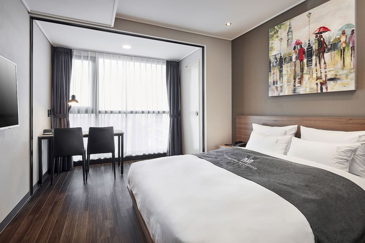 Standard Double Room | Down comforters, blackout drapes, free WiFi, bed sheets