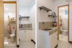 Shower, free toiletries - ZEN Rooms Fortview BGC (Makati)