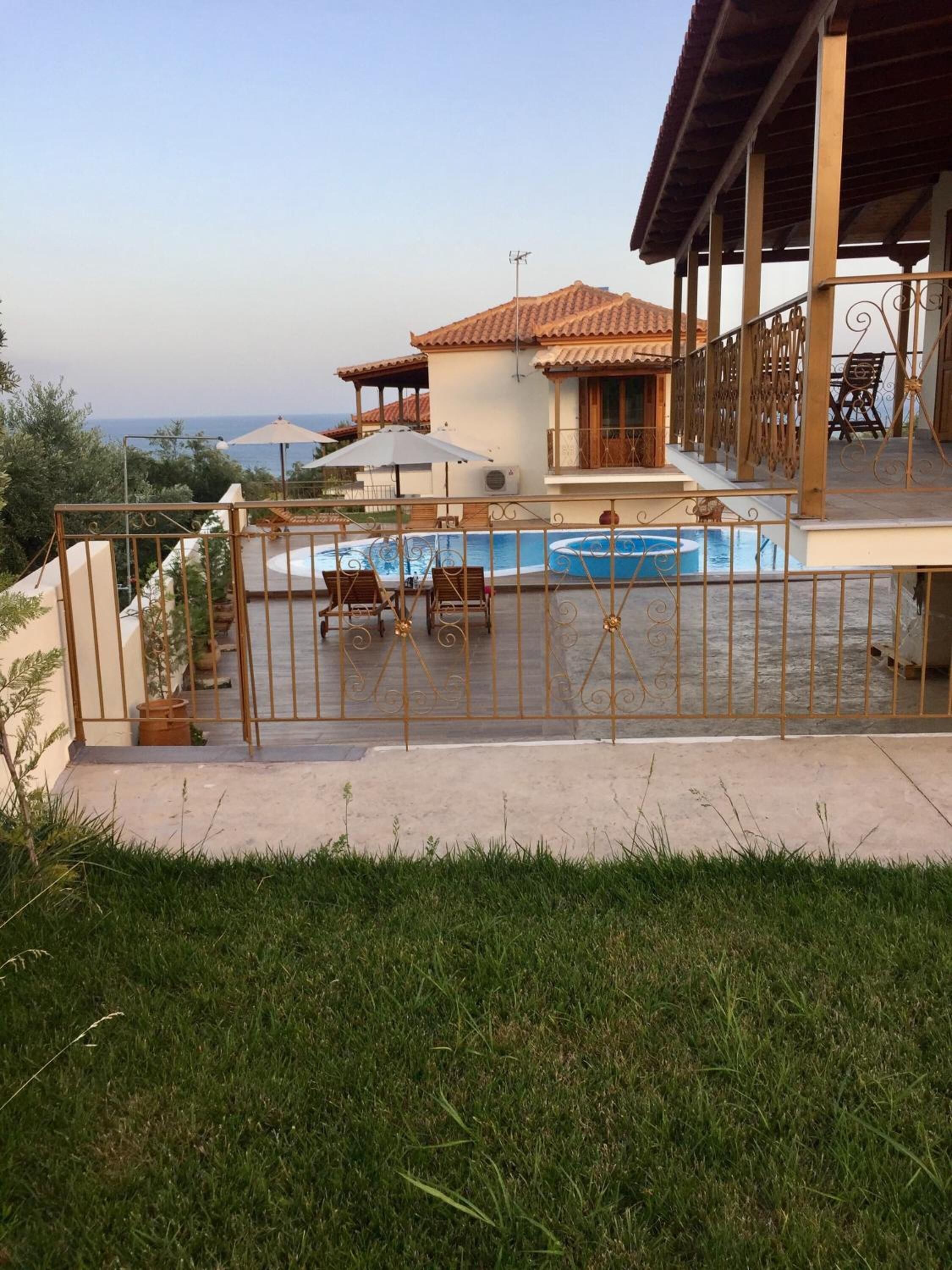 Outdoor pool, open 9:30 AM to 8:00 PM, pool umbrellas, sun loungers