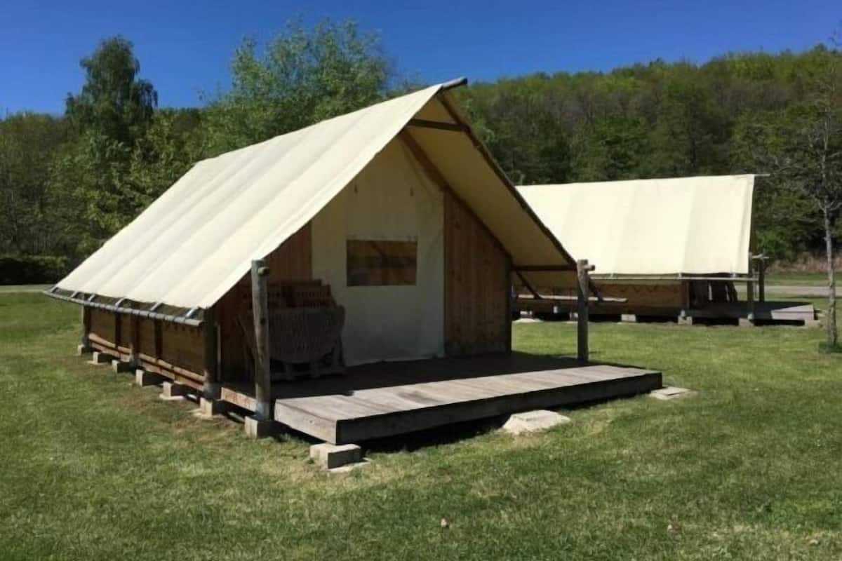 Zelt, 3 Schlafzimmer, Nichtraucher (Trapeur) | Terrasse/Patio