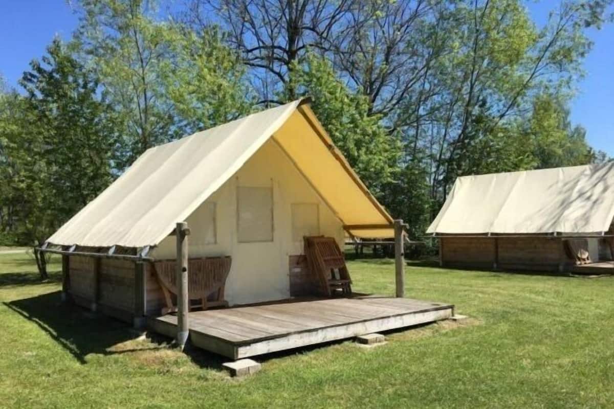 Zelt, 2 Schlafzimmer, Nichtraucher (Canadien) | Terrasse/Patio
