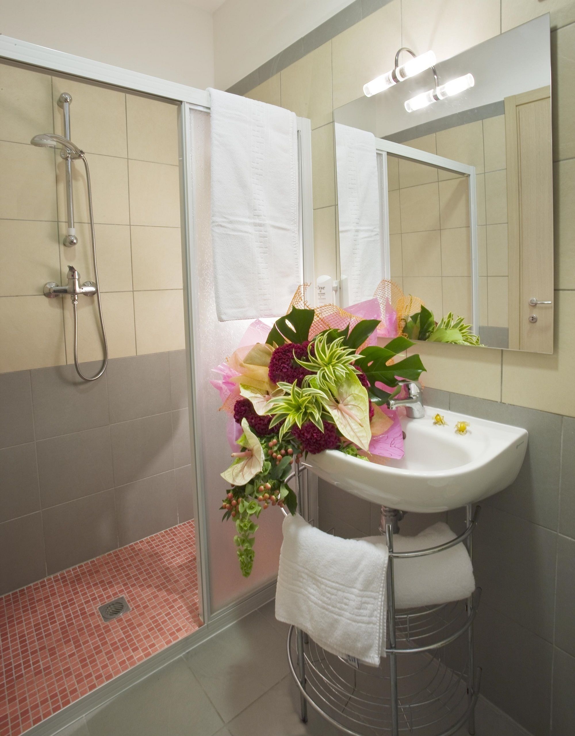 superior quadruple room | bathroom | shower, rainfall showerhead, hair dryer, bidet
