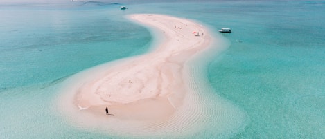 Vue sur la plage/l’océan