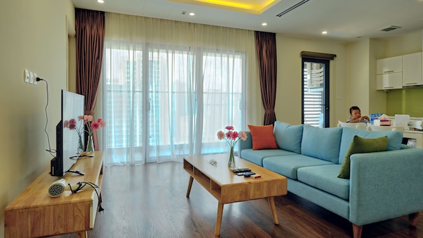 Apartment, 3 Bedrooms | Living area | Flat-screen TV - Hanoi Imperia Garden Building (Hanoi)