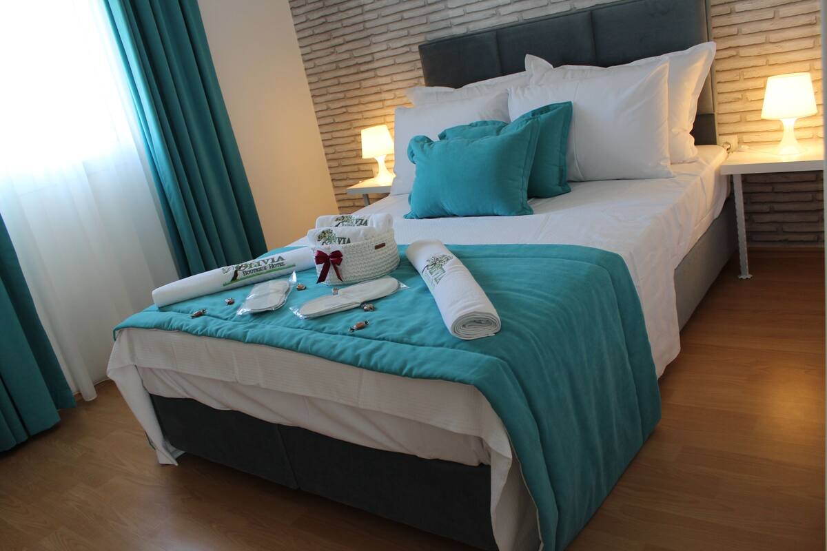 1 bedroom, desk, blackout curtains, iron/ironing board