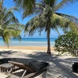On the beach