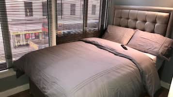 Soundproofing, iron/ironing board, free WiFi, bed sheets