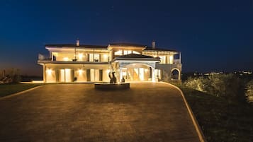 Front of property – evening/night