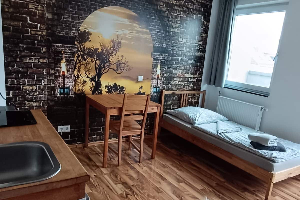 Blackout drapes, soundproofing, WiFi (free), bed sheets