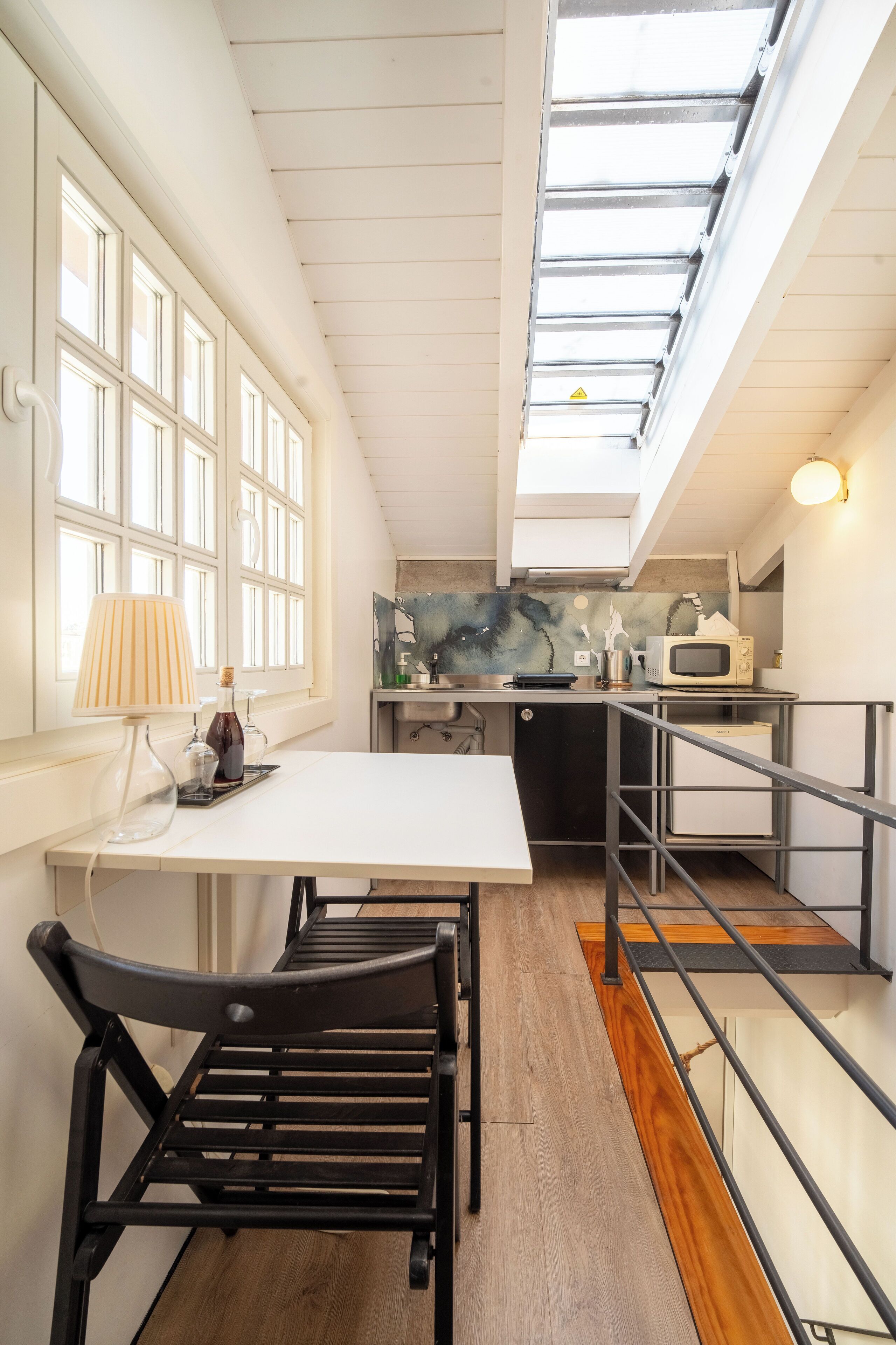 Studio, byutsikt (Torre) | Eget kjøkken | Kjøleskap, mikrobølgeovn, kokeplater og kaffetrakter/tekoker