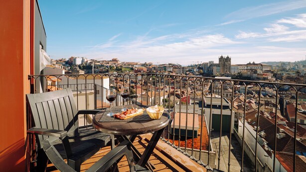 Studio – city, terrasse, byutsikt (Cartolina) | Terrasse/patio