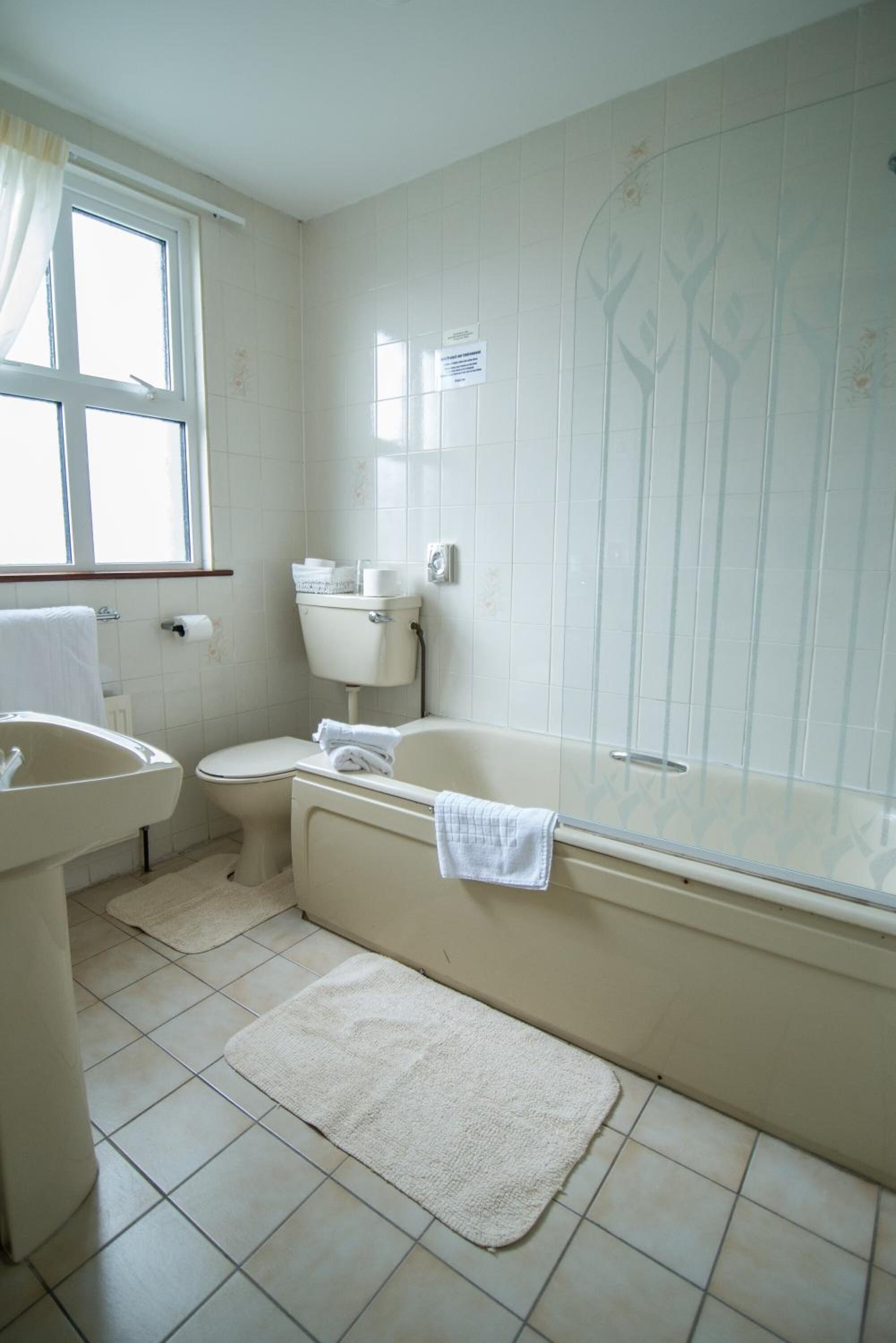 free toiletries, hair dryer, towels