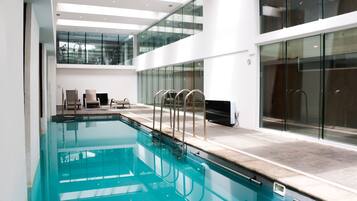 Indoor pool, seasonal outdoor pool