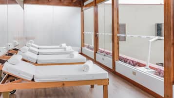 Sauna, steam room, massages
