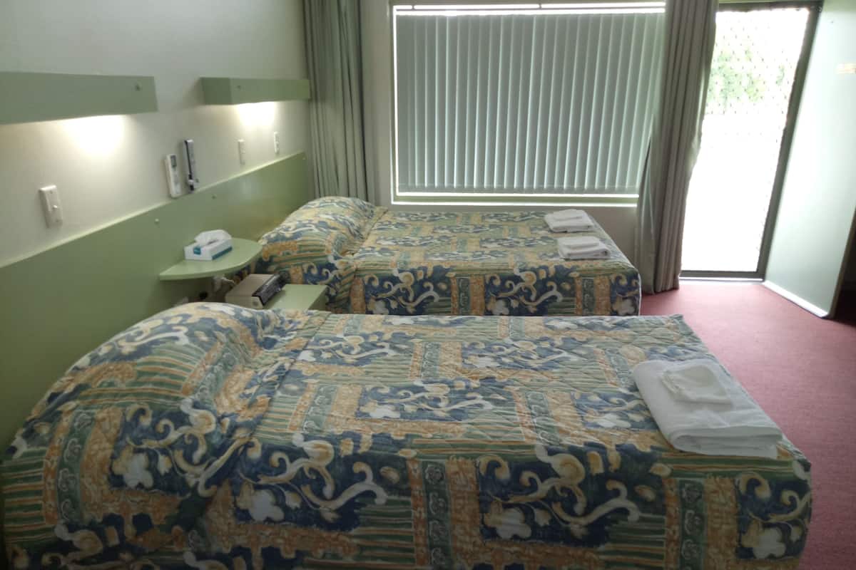 Chambre Deluxe avec lits jumeaux, vue jardin | Rideaux occultants, chambres insonorisées, fer et planche à repasser