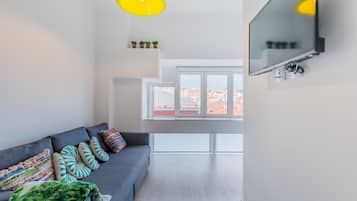 Leilighet – panorama, byutsikt | Oppholdsområde | Flatskjerm-TV