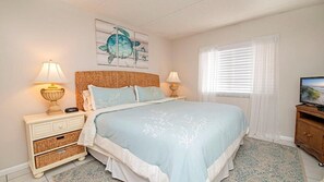2 bedrooms, desk, iron/ironing board, travel cot