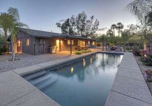 A heated pool