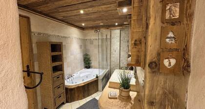 Dans forĂȘt, Ă 100m de navette gratuite: Appt tout Ă©quipĂ© haut de gamme, cheminĂ©e