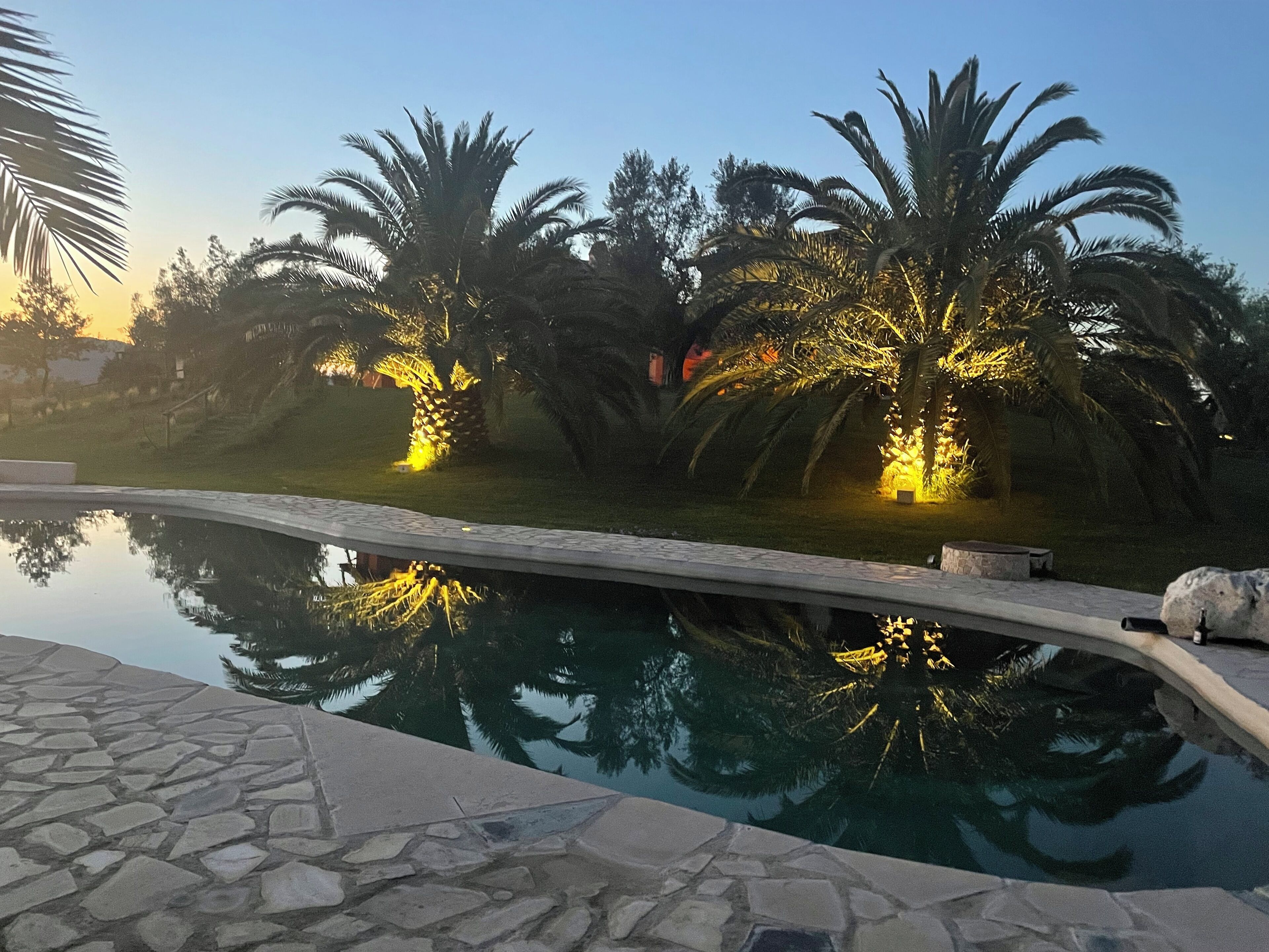 Piscine extérieure, piscine chauffée