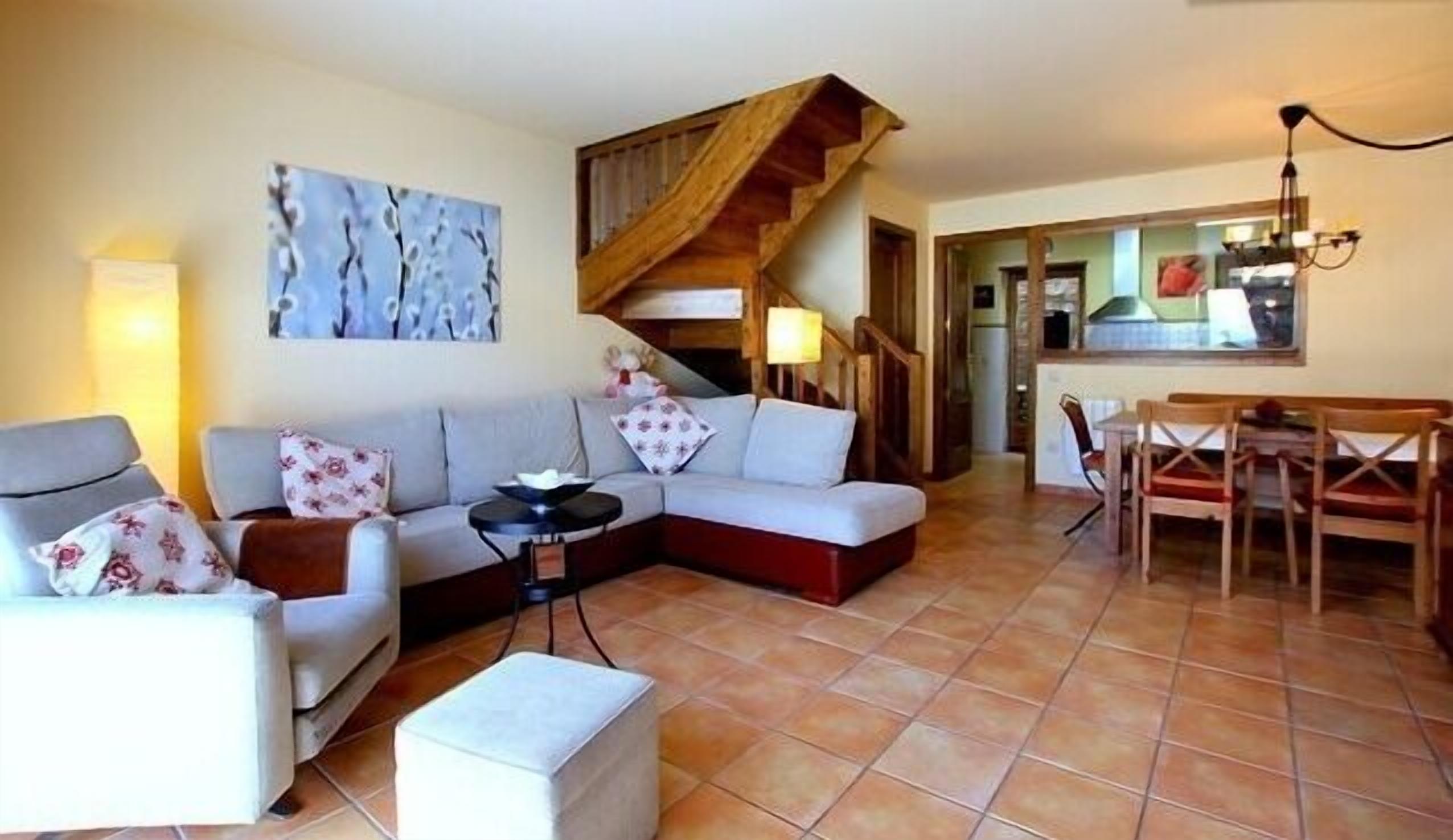 Smart TV, fireplace, DVD player, books