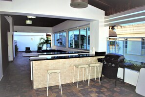 Microwave, coffee/tea maker, cookware/dishes/utensils