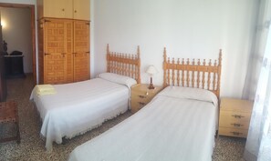 2 habitaciones y ropa de cama