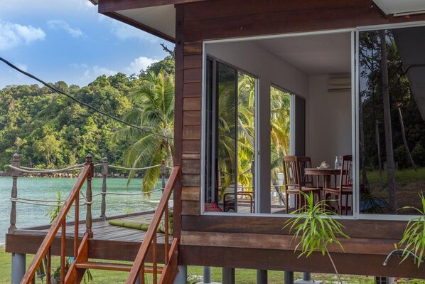 Red Bungalow on the Beach (Min. 3 Nights) | Terrace/patio - Wild Pasir Panjang (Pulau Tuba)