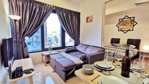 Apartemen Keluarga, 2 kamar tidur, pemandangan laut | Area keluarga