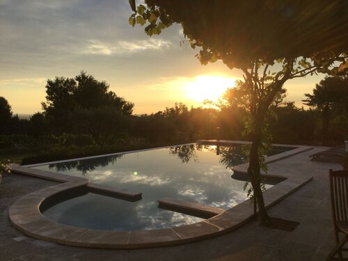 Property in the vaucluse province: Infinity pool / Jacuzzi / View