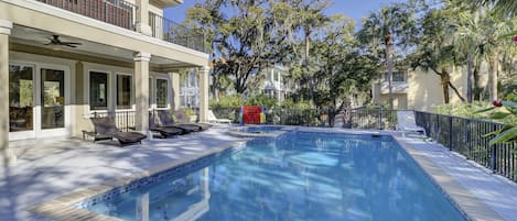 Una piscina climatizada