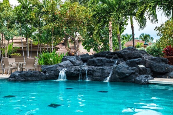 Outdoor pool - Fabulous Waikoloa Colony Villas 3 Bdrm/3 Bath Condo (Waikoloa Village)