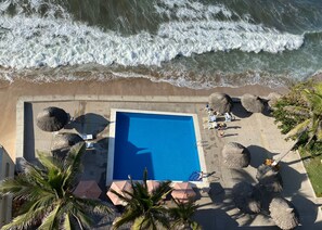 Outdoor pool, a heated pool - Spectacular Corner Unit w/Huge Ocean Views, Pool & Private Beach Access (Mazatlan)