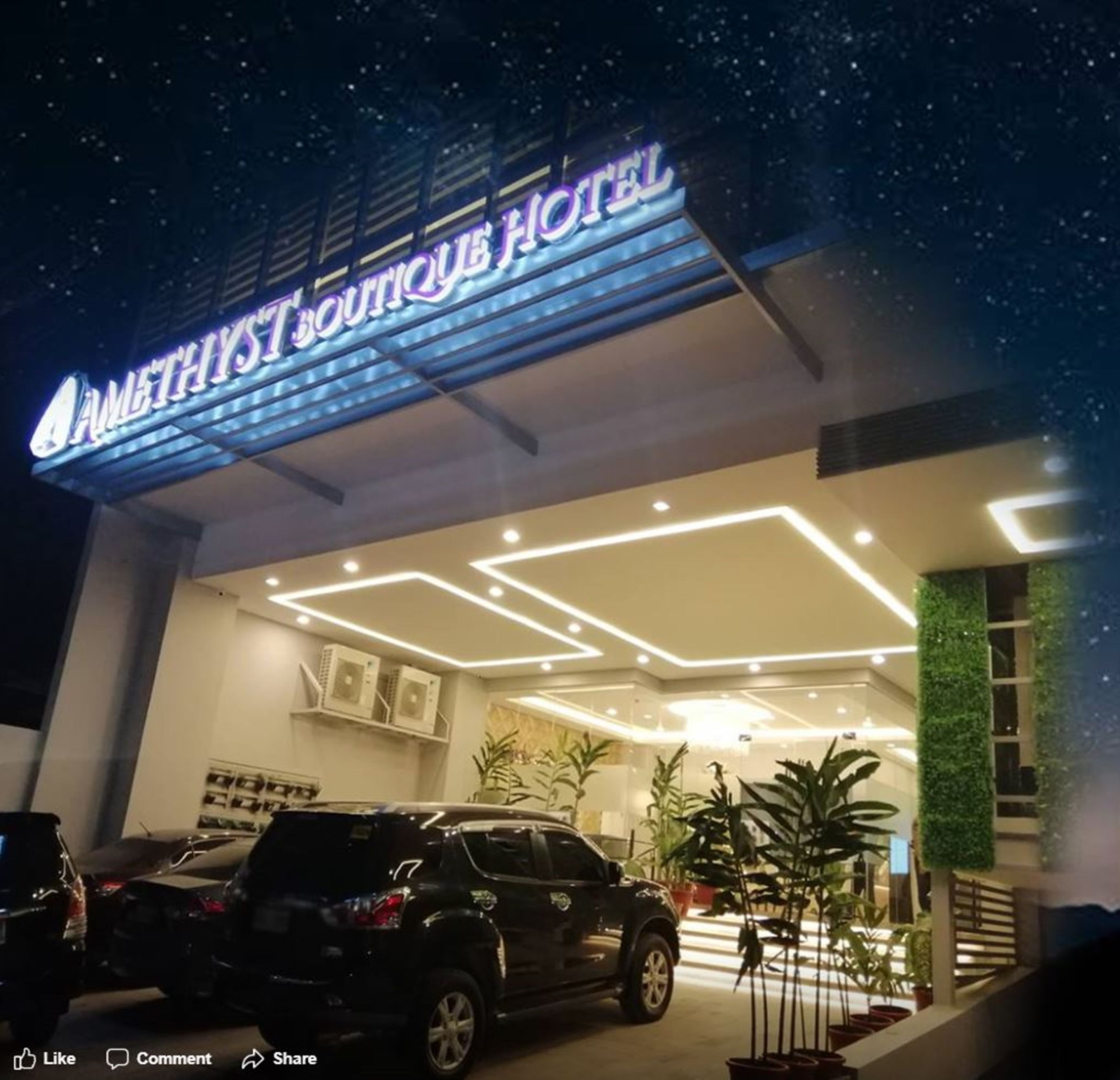 front of property – evening/night