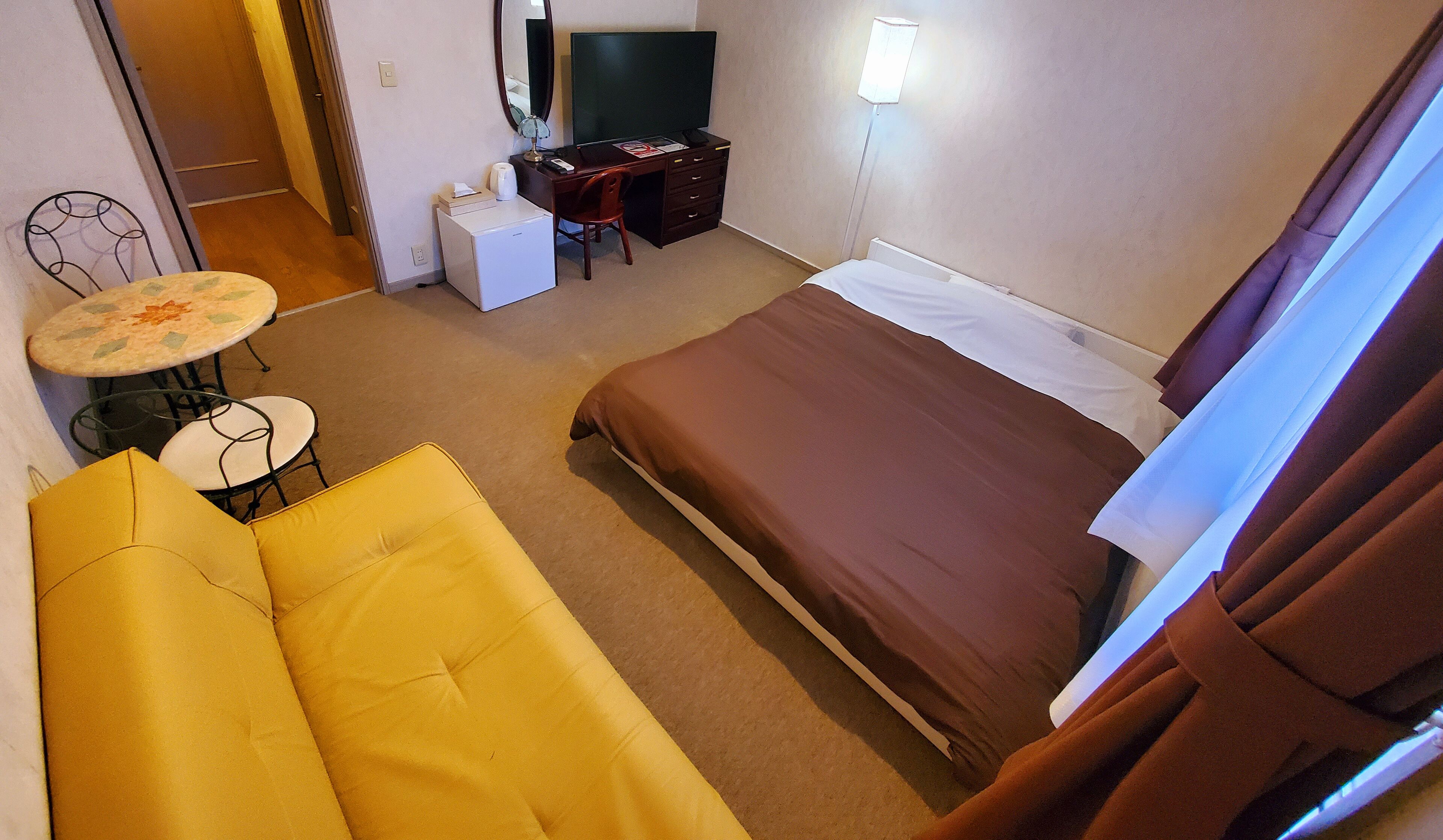 twin room | down duvets, individually furnished, desk, blackout curtains