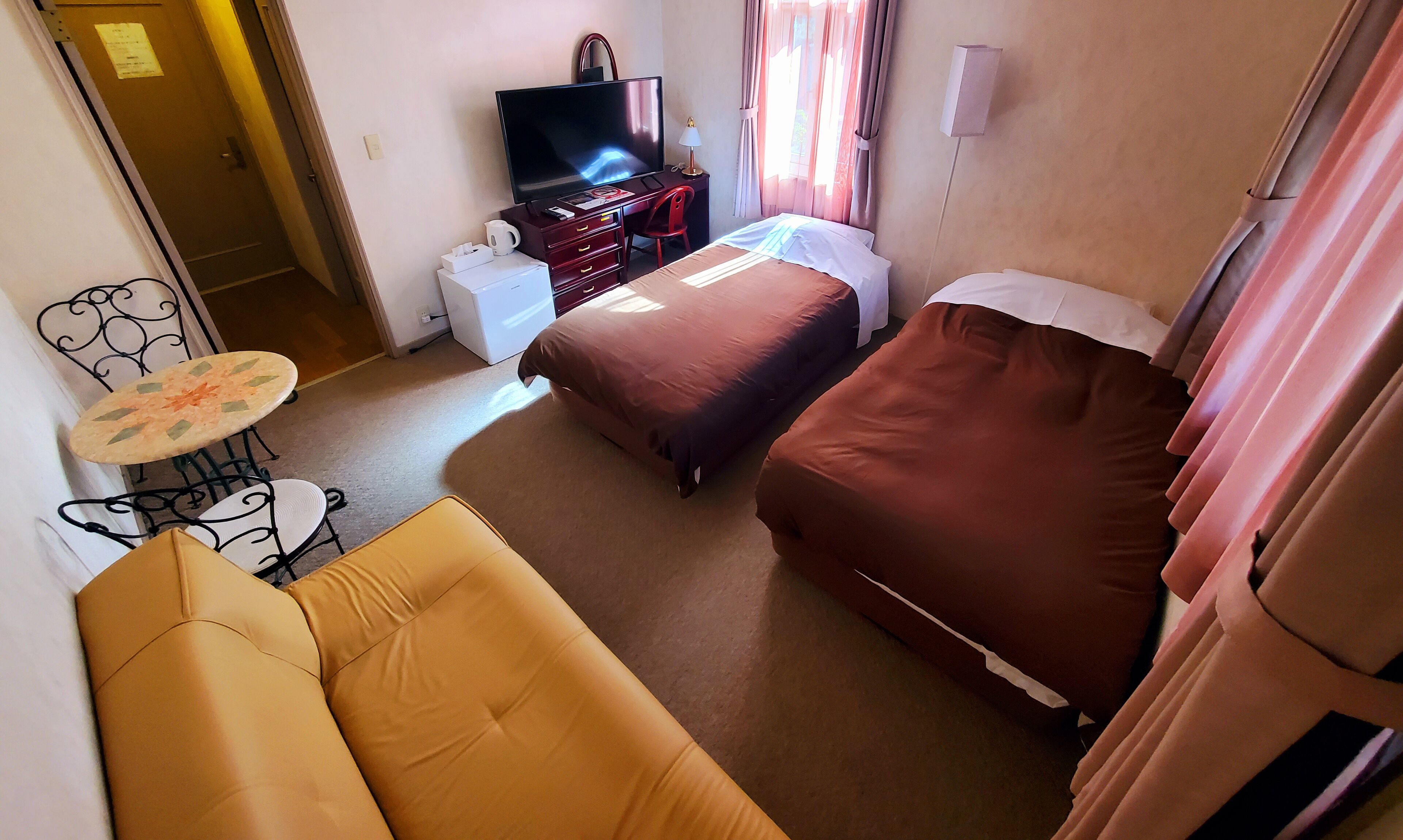 twin room | down duvets, individually furnished, desk, blackout curtains