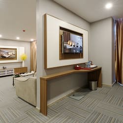 1 habitación, minibar, caja de seguridad en la habitación y escritorio