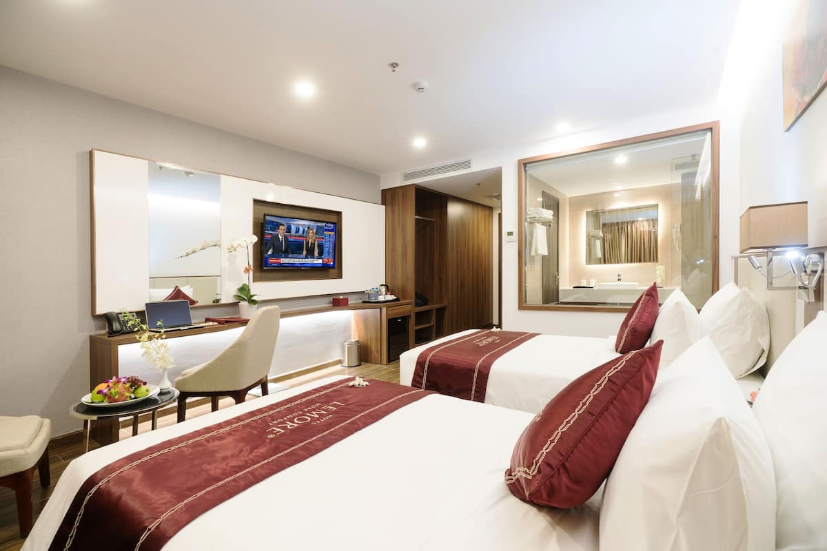 Chambre Sénior avec lits jumeaux, 1 chambre, vue ville
