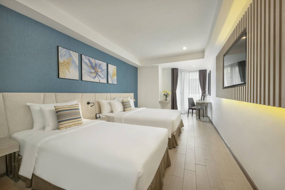 Chambre Triple Deluxe, balcon, vue ville