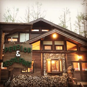 Front of property - evening/night