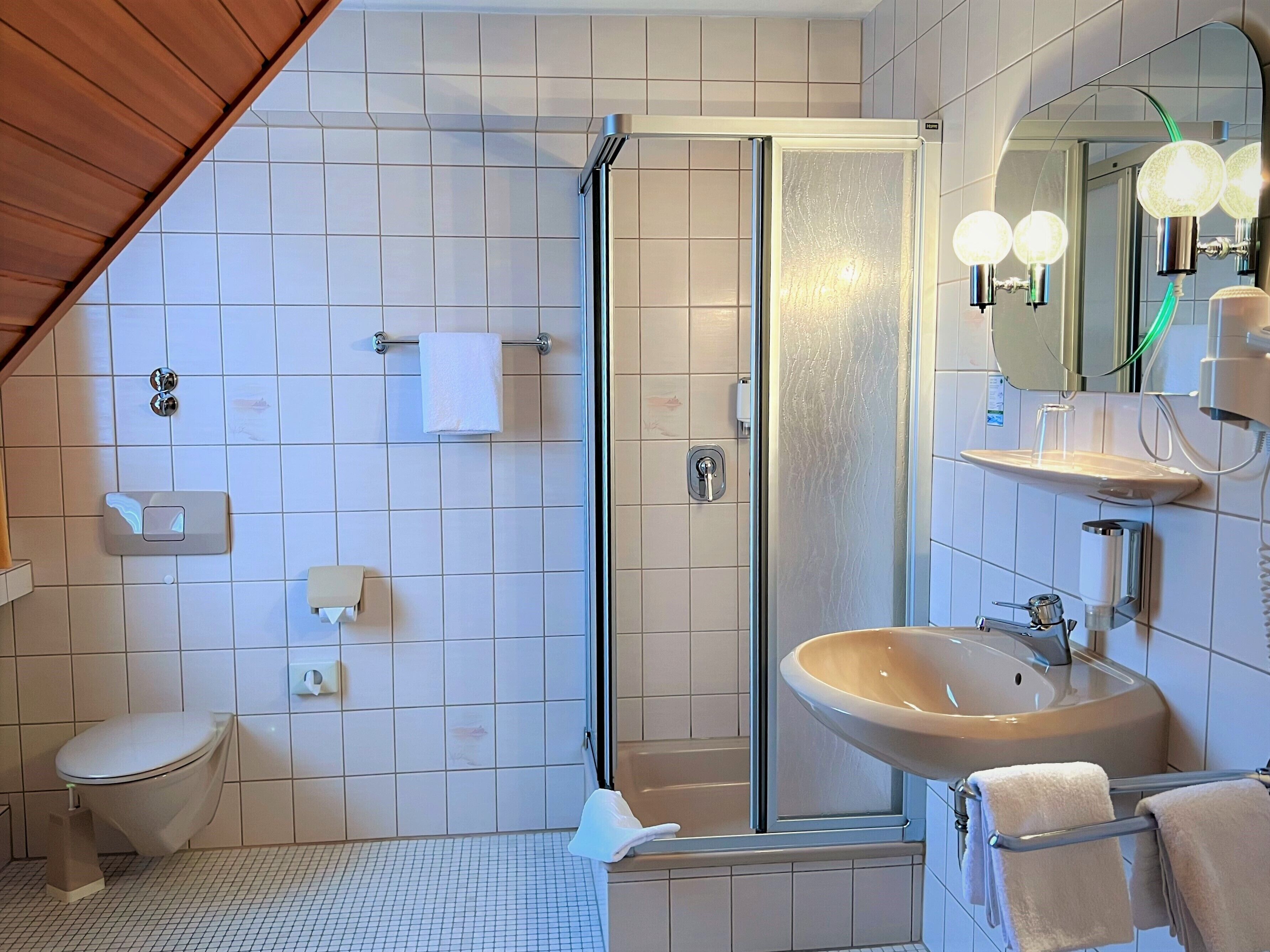 double room | bathroom shower