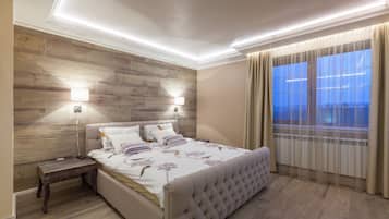 Suite Deluxe, 2 chambres, bain Ă remous, vue montagne